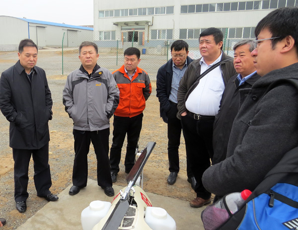 中国农机化协会来安阳全丰调研航空植保项目运行情况